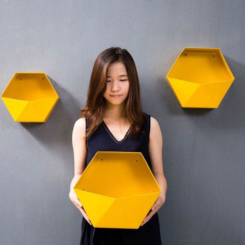 Hexagonal shelf - Mubimart