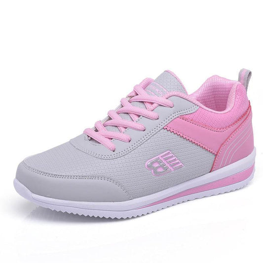 Leather student sneakers women - Mubimart
