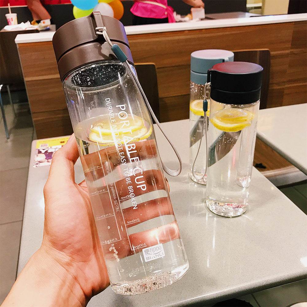 Simple water cup sports large capacity plastic cup - Mubimart