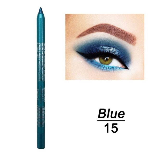 1 Pc Long-lasting Eyeliner Pencil Waterproof 14 Colors - Mubimart