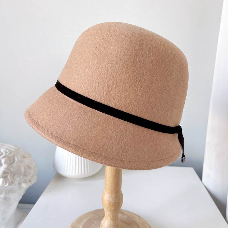 Wool Felt Hats Fine Bow Ladies - Mubimart