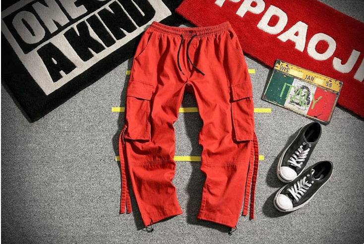 RIBBON Cargo Pants - Mubimart