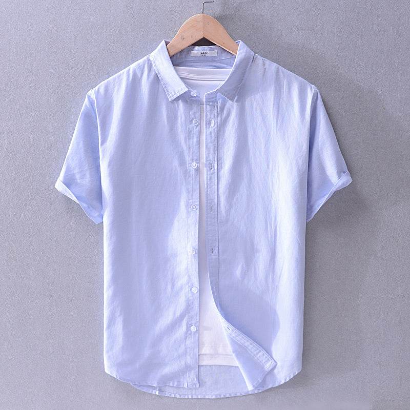 Long sleeve linen shirt - Mubimart