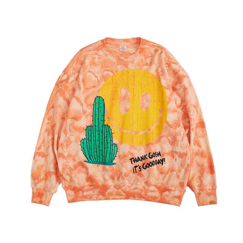 Sweatshirt Tie-Dye Hipster Couple Street Top Men - Mubimart