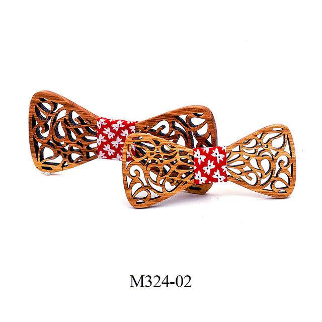 Wooden bow tie - Mubimart