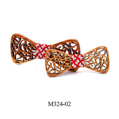 Wooden bow tie