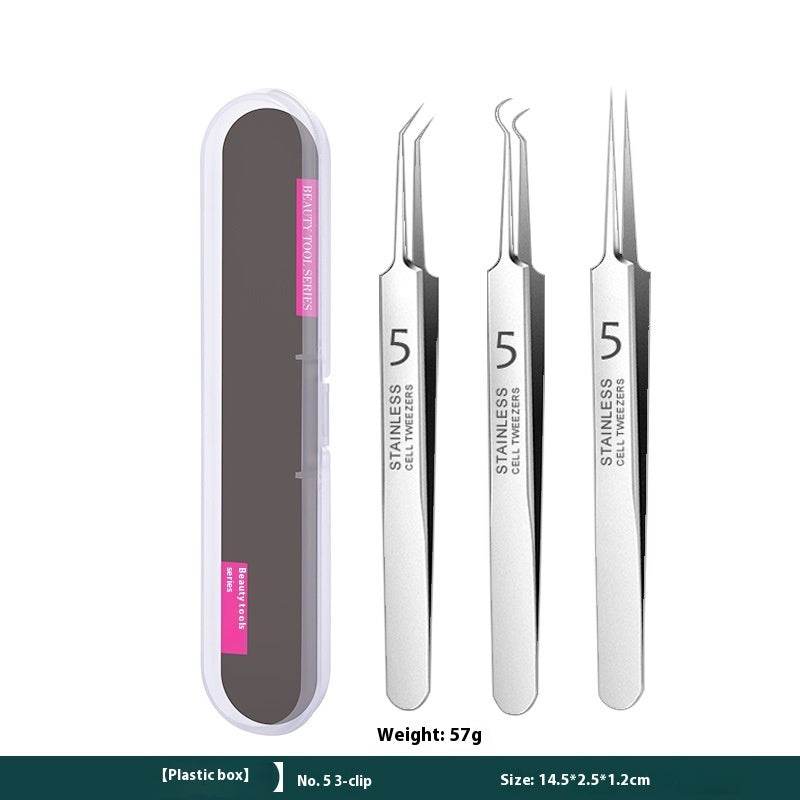 Acne Needle Set Stainless Steel Tweezers - Mubimart