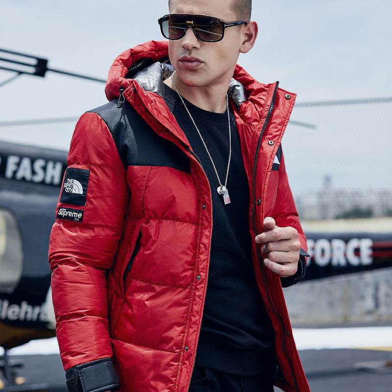 Loose Casual Thick Down Padded Jacket Men - Mubimart