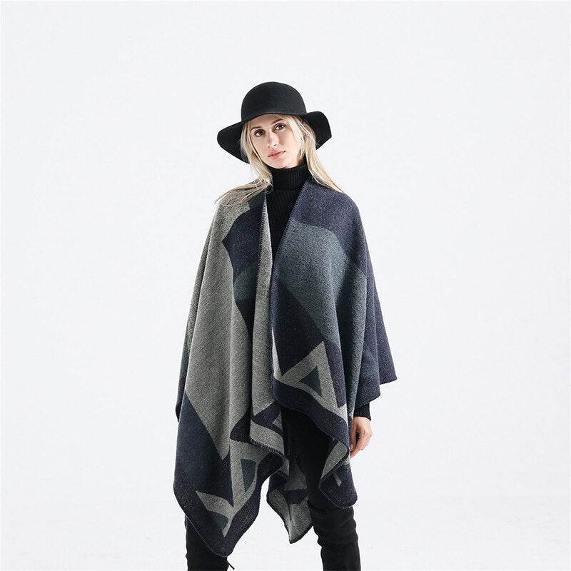 Geometric print shawl - Mubimart