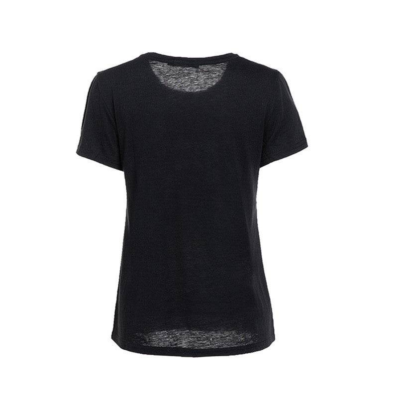 Retro printed T-Shirt Top for women - Mubimart