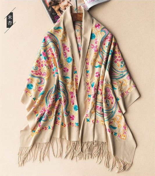 Chinese national style scarf with all kinds of shawls - Mubimart
