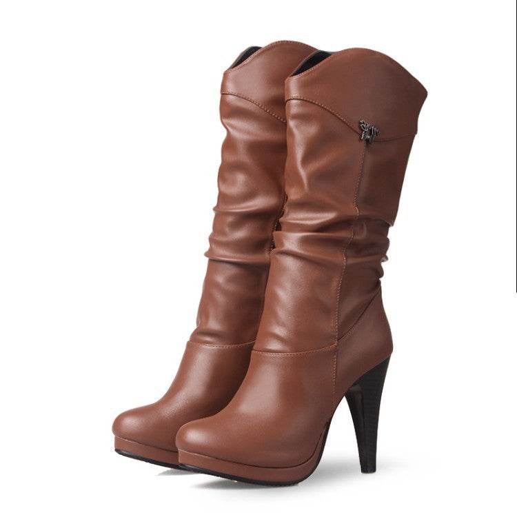 High heel booties - Mubimart
