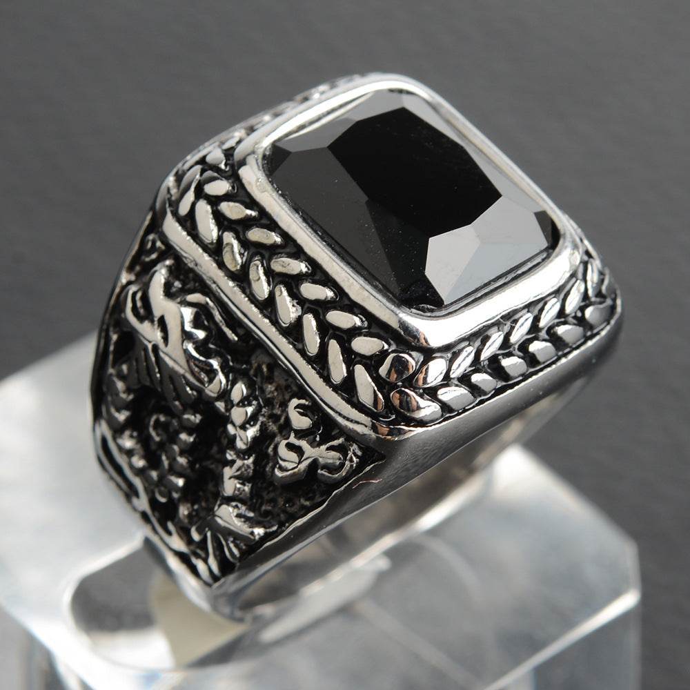 Titanium steel ring for men - Mubimart