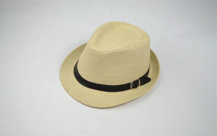 Summer hats men's summer casual trend hat female outdoor trip sunshade straw straw hats - Mubimart