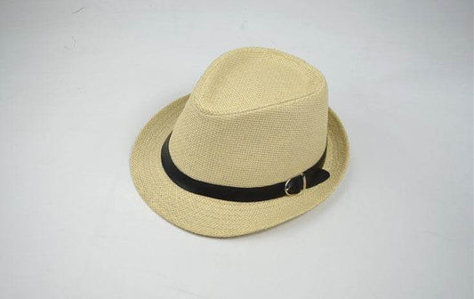 Summer hats men's summer casual trend hat female outdoor trip sunshade straw straw hats - Mubimart