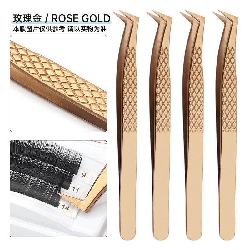 Grafting Eyelash Special Tweezers High Precision Fish Pattern Olecranon Tweezers Stainless Steel Eyelash Tweezers - Mubimart