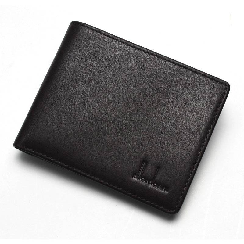 Men's Cowhide Business Driver's License Wallet - Mubimart