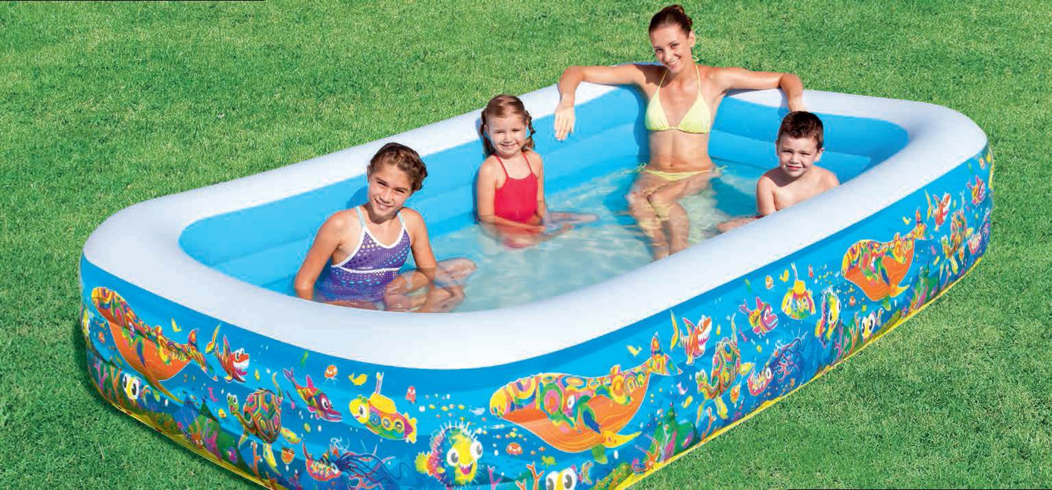 Printed Inflatable Swimming Pool Outdoor Children's Toy Ball Pool - Mubimart
