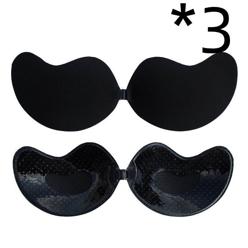 Invisible Push Up Bra Backless Strapless Bra Seamless Front Closure Bralette Underwear - Mubimart