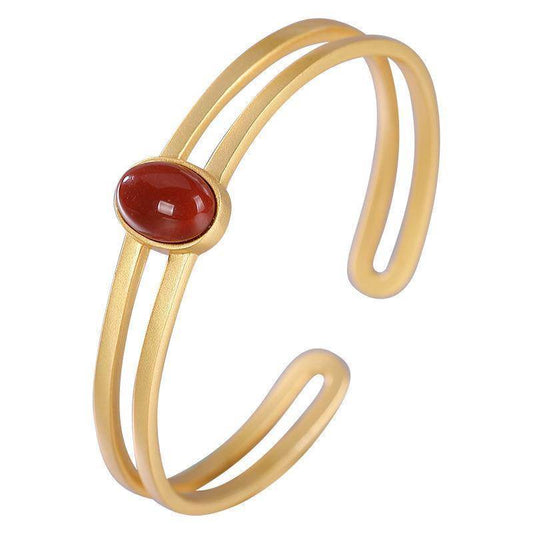 Women's Gilt Bangle Bracelet - Mubimart