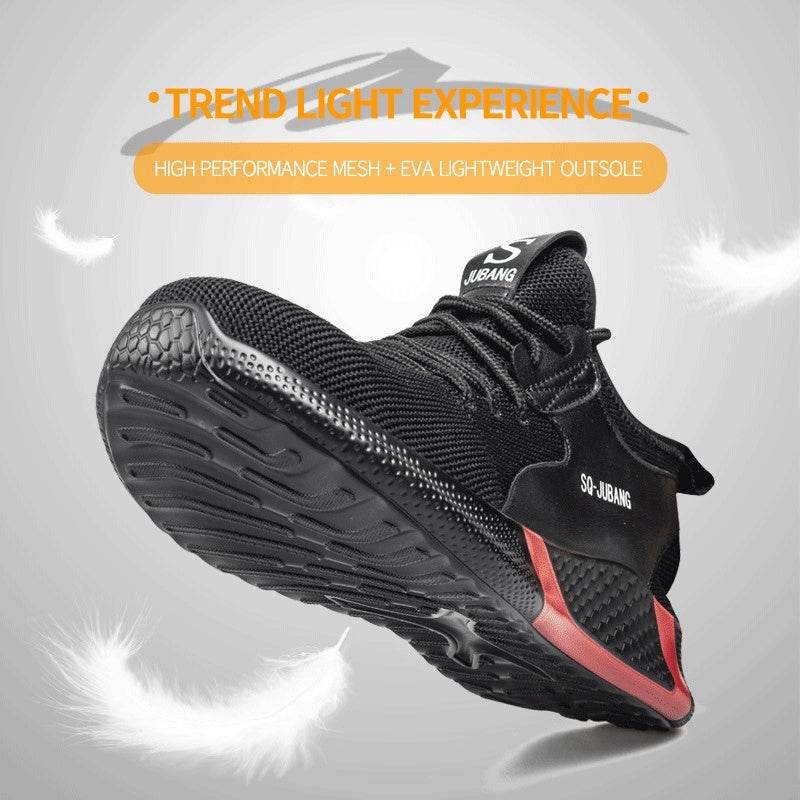 Men's Steel Toe Anti-smash And Anti-puncture Safety Shoes - Mubimart