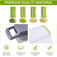 12 In 1 Manual Vegetable Chopper Kitchen Gadgets Food Chopper Onion Cutter Vegetable Slicer - Mubimart -  