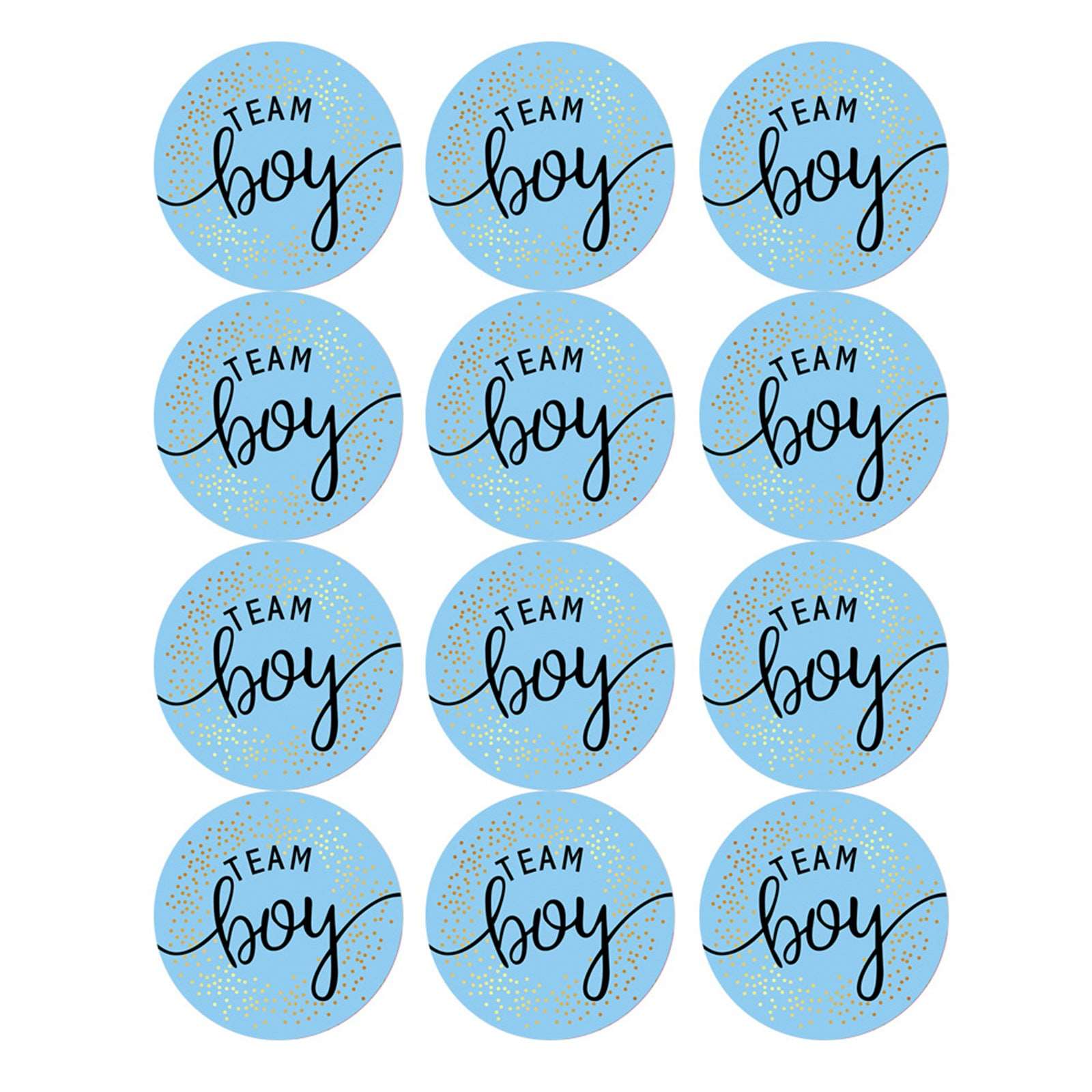 12 Pack Gender Reveal Stickers Team Boy O Team Girl Gender Reveal Adhesive Sticker - Mubimart -  