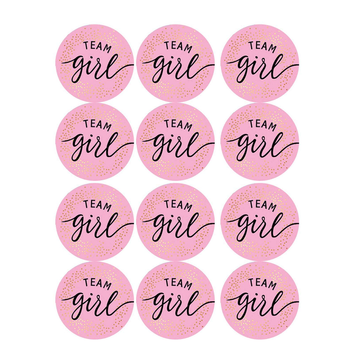 12 Pack Gender Reveal Stickers Team Boy O Team Girl Gender Reveal Adhesive Sticker - Mubimart -  