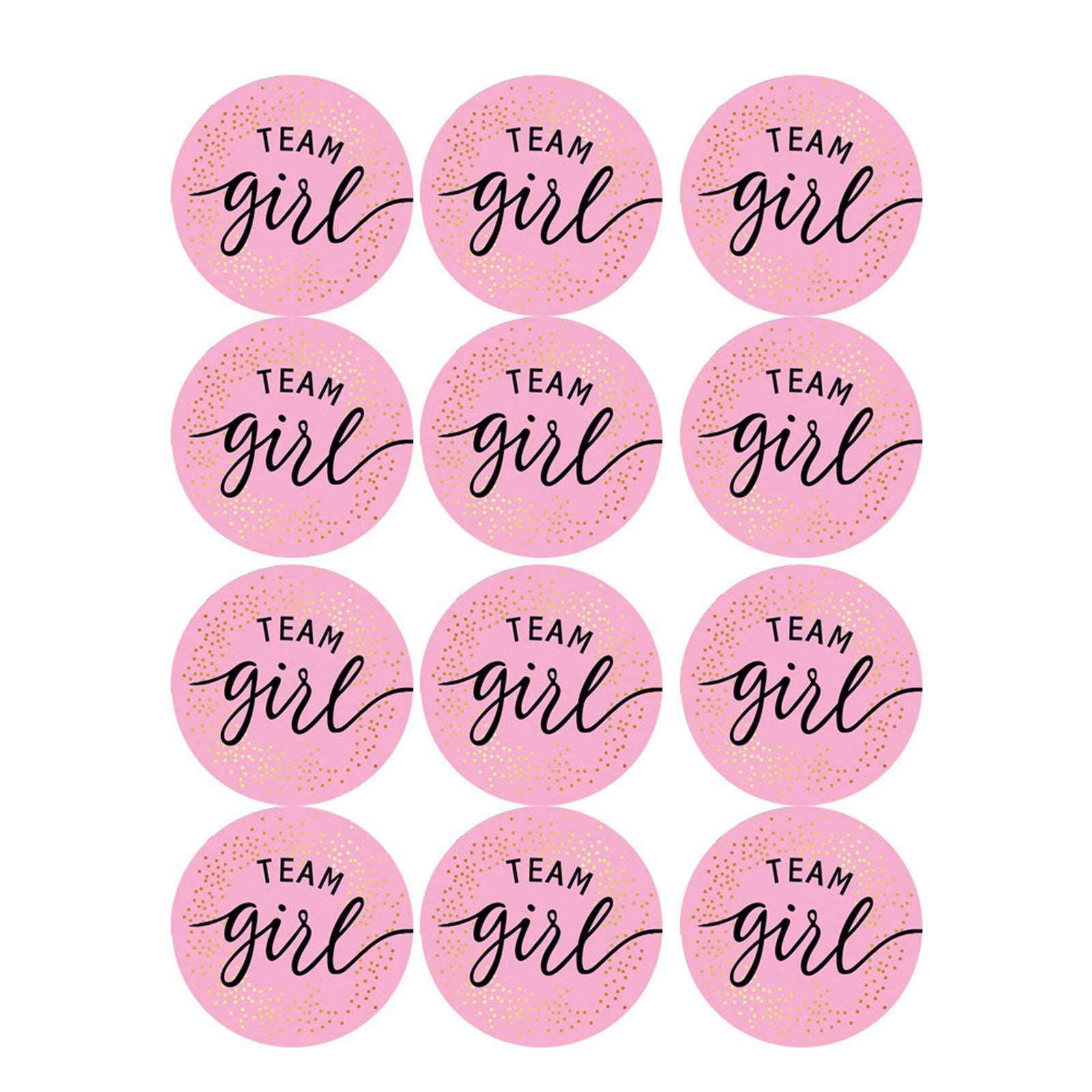 12 Pack Gender Reveal Stickers Team Boy O Team Girl Gender Reveal Adhesive Sticker - Mubimart -  