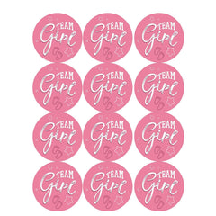 12 Pack Gender Reveal Stickers Team Boy O Team Girl Gender Reveal Adhesive Sticker - Mubimart -  