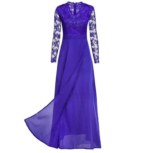 High Waisted Prom Dress - Mubimart