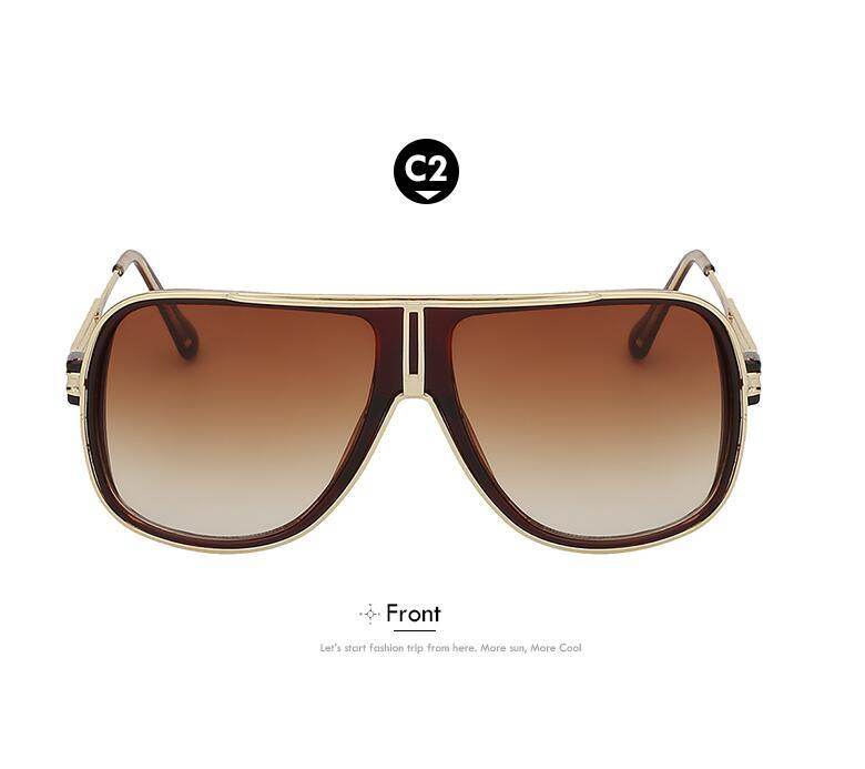 Sunglasses Men Summer Style Sunglasses Square Gold Women Brand Designer Sun Glasses Men Oculos De Sol Masculino - Mubimart