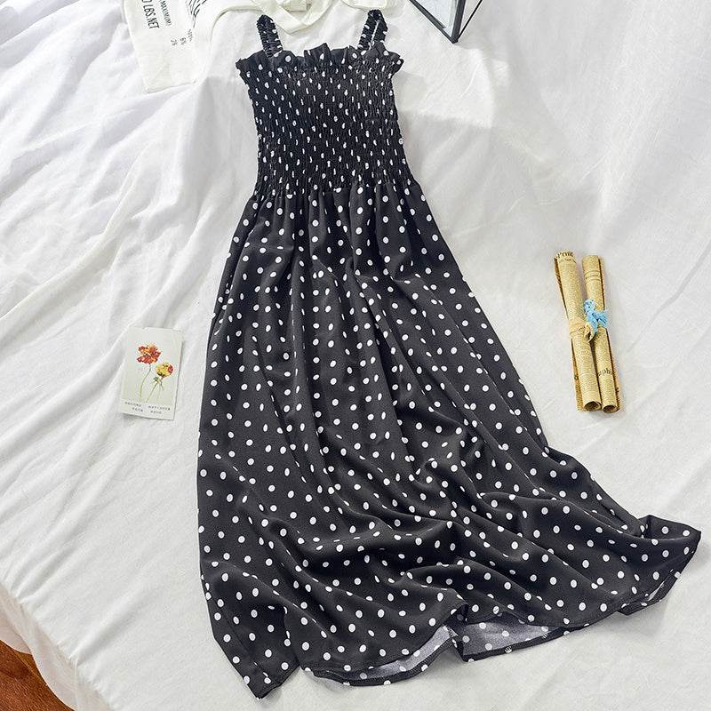 Bandeau ruffled camisole dress - Mubimart