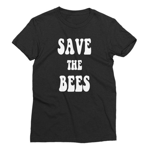 Save the bees funny t shirt women be kind shirt graphic tees - Mubimart
