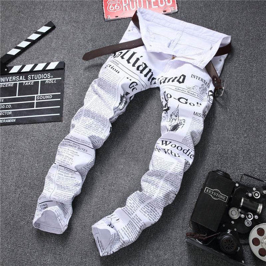 Newspaper jeans - Mubimart