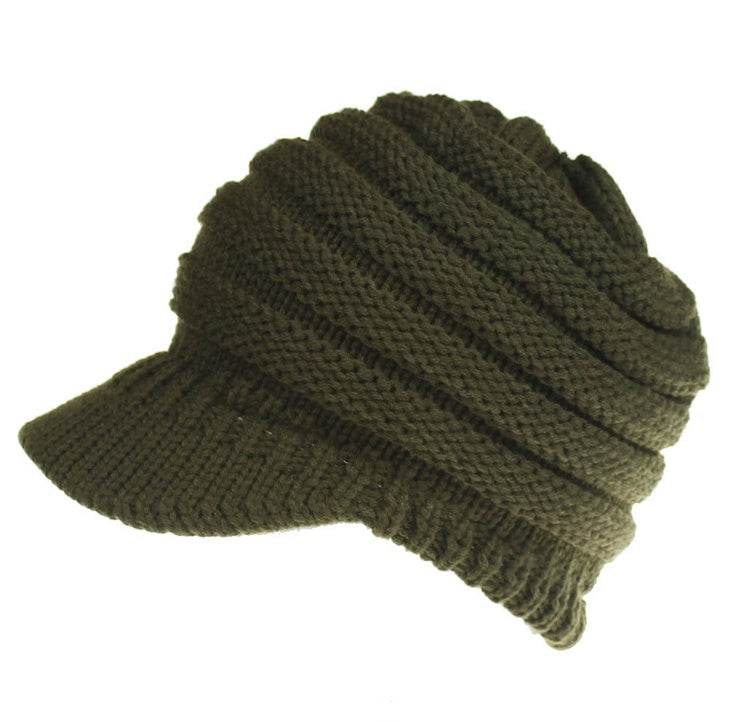 Women Ponytail Beanies Autumn Winter Hats Female Soft Knitting Caps Warm Ladies Skullies - Mubimart
