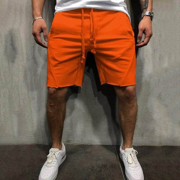 summer mens gym sports sport grey shorts for men - Mubimart