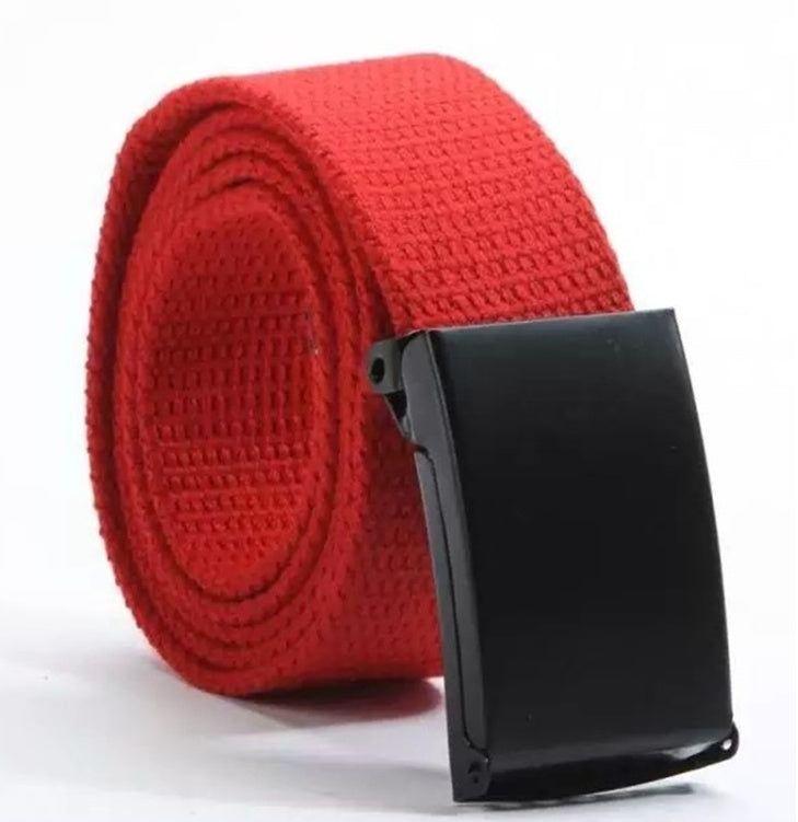 Candy-colored fashionable canvas belts for men and women