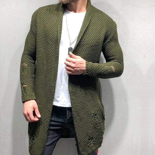 Men's knitted cardigan - Mubimart