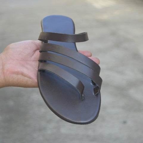 Flat toe flat sandals - Mubimart