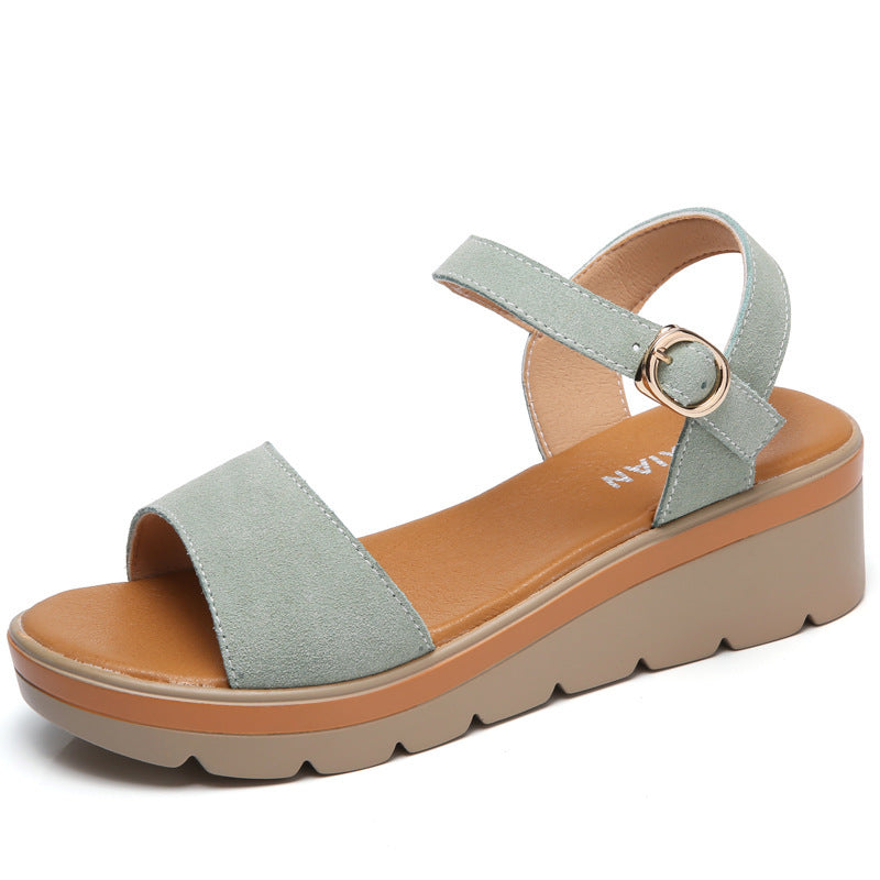 Flat platform platform sandals