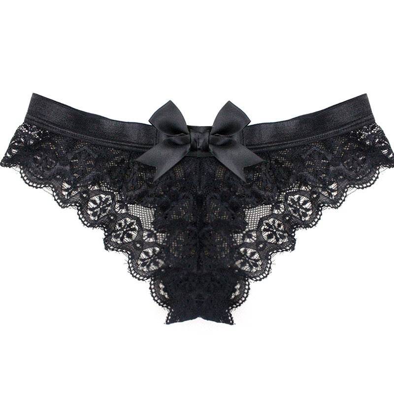 Bowknot lace thong - Mubimart