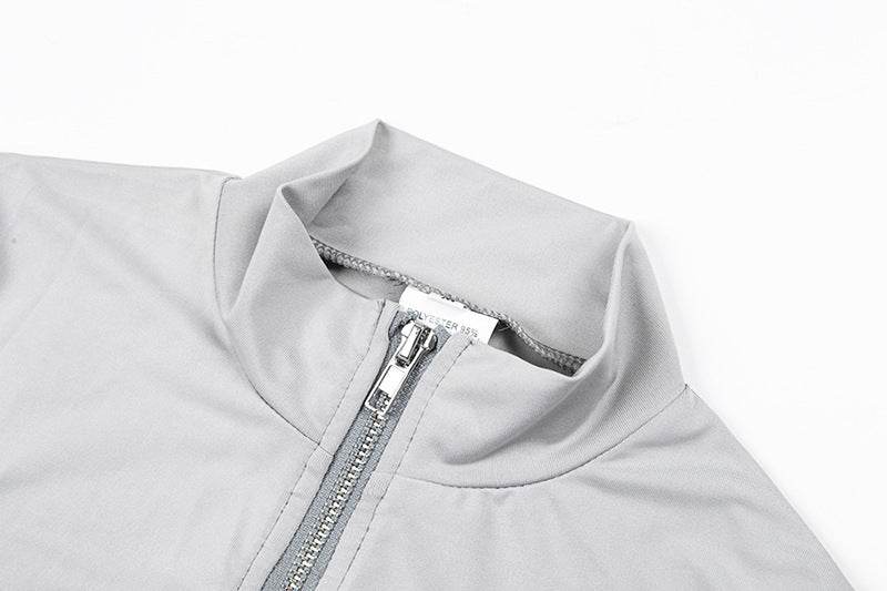 Reflective Paneled Bodysuit - Mubimart