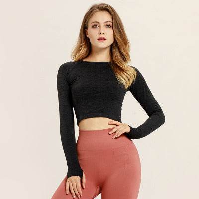 Yoga long sleeve workout clothes - Mubimart