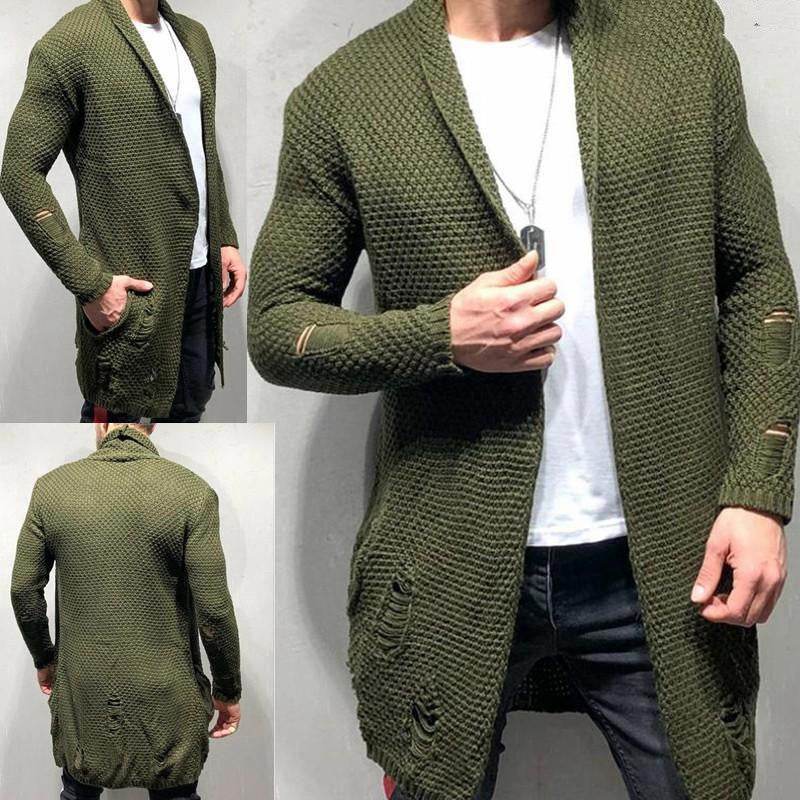 Men's knitted cardigan - Mubimart