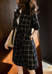 Plaid shirt dress - Mubimart -  