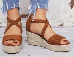 Summer new wedge heel waterproof sandals