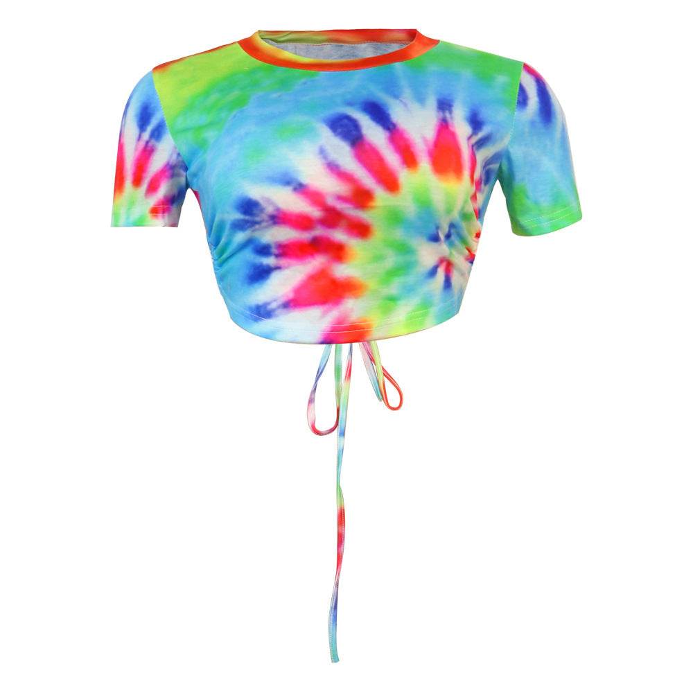 Backless Navel T-shirt - Mubimart