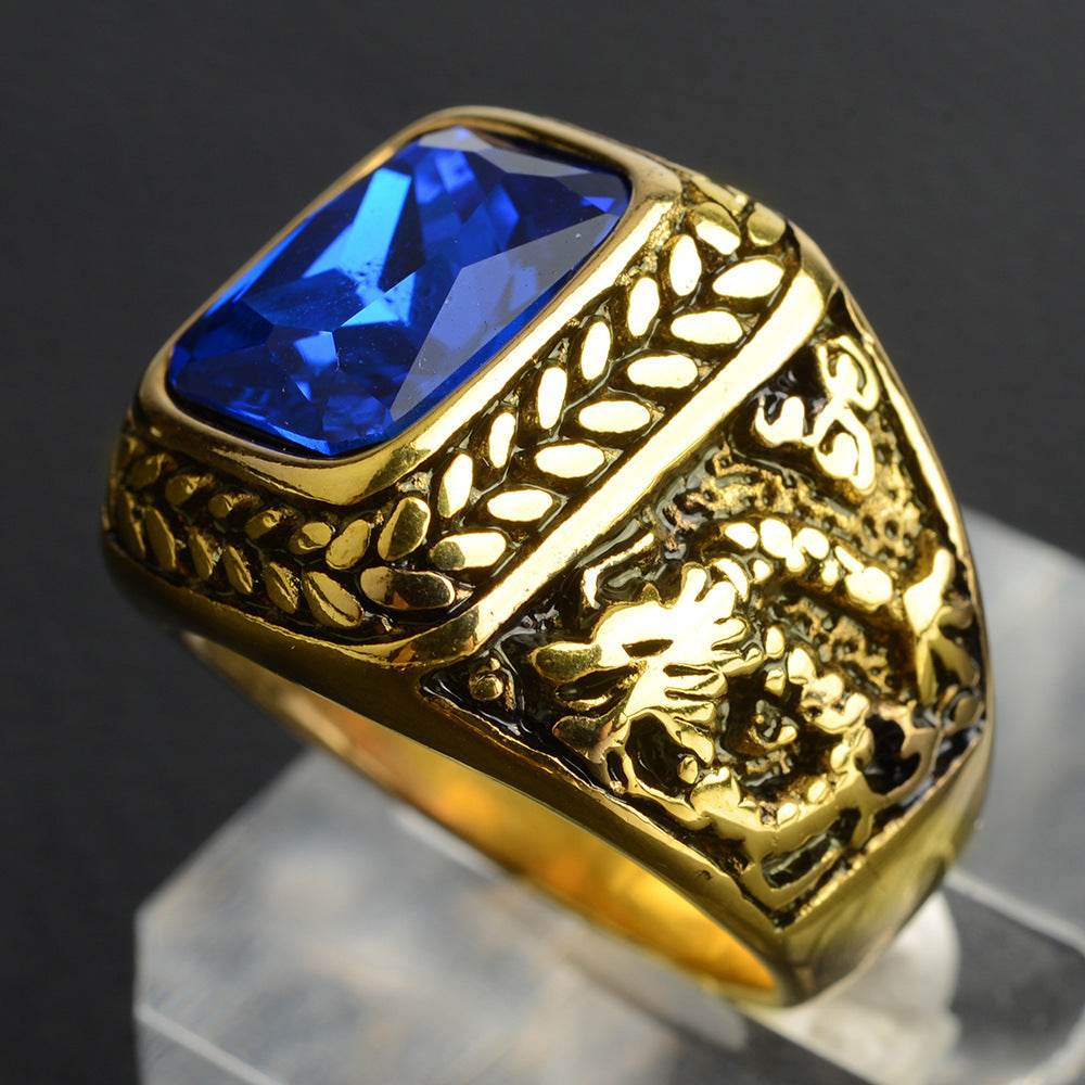 Titanium steel ring for men - Mubimart