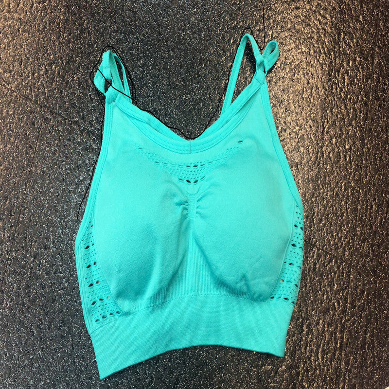 Elastic seamless sports bra - Mubimart -  